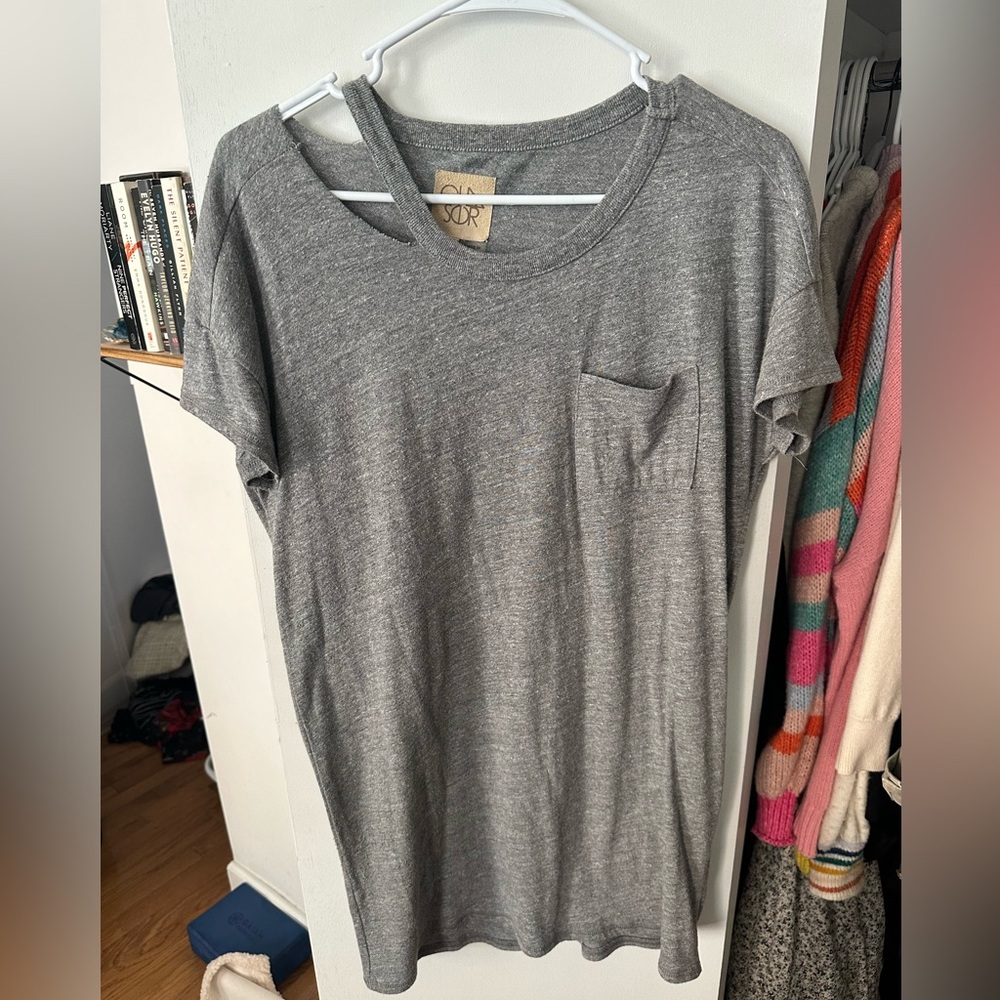 Grey tshirt dress
